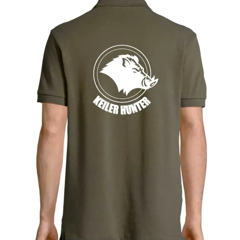 Polo Keiler Hunter kaki logo 2