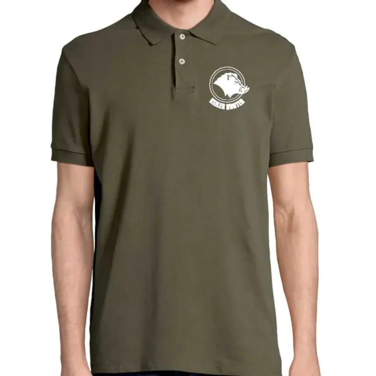 Polo Keiler Hunter kaki logo 2