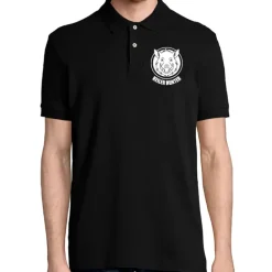 Polo Keiler Hunter noir 100% coton manches courtes logo 3