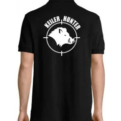 Polo Keiler Hunter noir logo 1