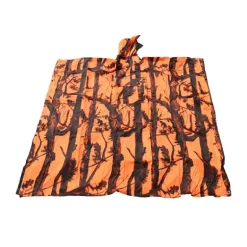 Poncho imperméable polyester enduit orange taille unique