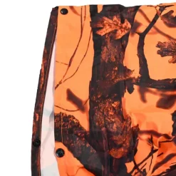 Poncho imperméable polyester enduit orange taille unique