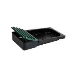 Pondoir 4 nids sur pieds en acier - Récupération automatique des œufs