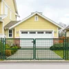 Portail 2 vantaux grillagé 3x1m - Maille 50mm - Vert