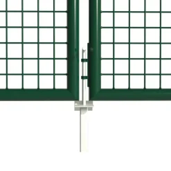 Portail 2 vantaux grillagé 3x1,5m - Maille 50mm - Vert