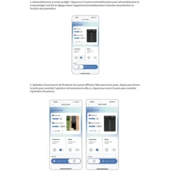 Portier automatique solaire télécommande et application Smartphone