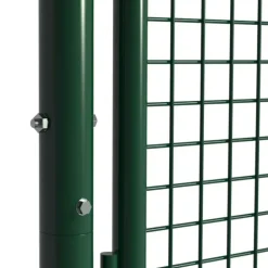 Portillon grillagé 1x1,5m maille 50mm vert avec serrure