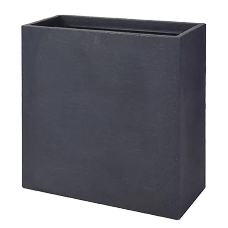 Pot de fleurs anthracite plastique 60 X 26 X 60 cm