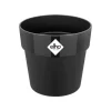 Pot de fleurs Elho Ø22xH20cm noir en plastique recyclé avec réservoir d'eau intégré