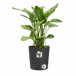 Pot de jardin Ø43xH43cm gris anthracite Elho® en plastique recyclé