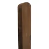 Poteau en bois de pin tête arrondie 7x7x180 cm pour clôture