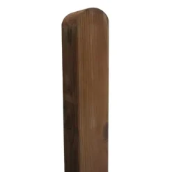 Poteau en bois de pin tête arrondie 7x7x180 cm pour clôture