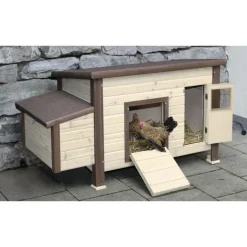 Poulailler chauffant et isolé avec thermostat 3 à 4 poules