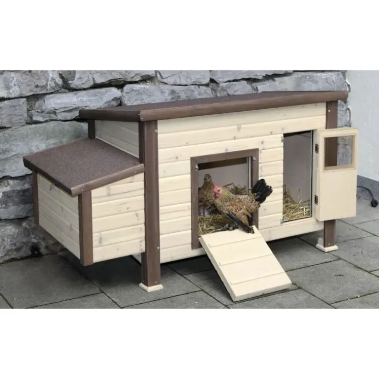 Poulailler chauffant et isolé avec thermostat 3 à 4 poules