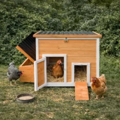 Poulailler Hefa+ en pin traité avec toit plastique - 6 poules