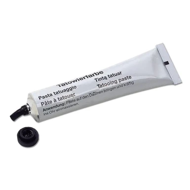 Pâte à tatouer tube pour chiens et lapins