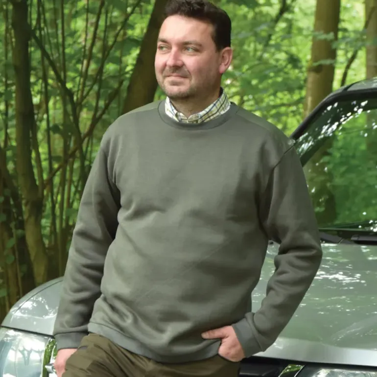 PULL KAKI CHASSE ET NATURE