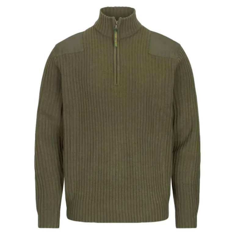 Pull zippé Walker and Hawkes Gardham Vert