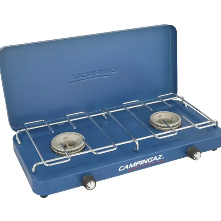 Réchaud 2 feux 3200W autonomie 12h30 facile à ranger 43x24x8cm