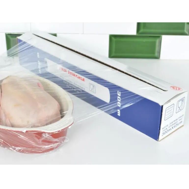 Rouleau de film étirable alimentaire 300 m x 30 cm