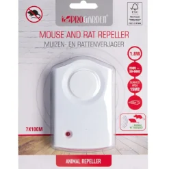 Répulsif à ultrasons pour rats et souris - Couverture 15 m²