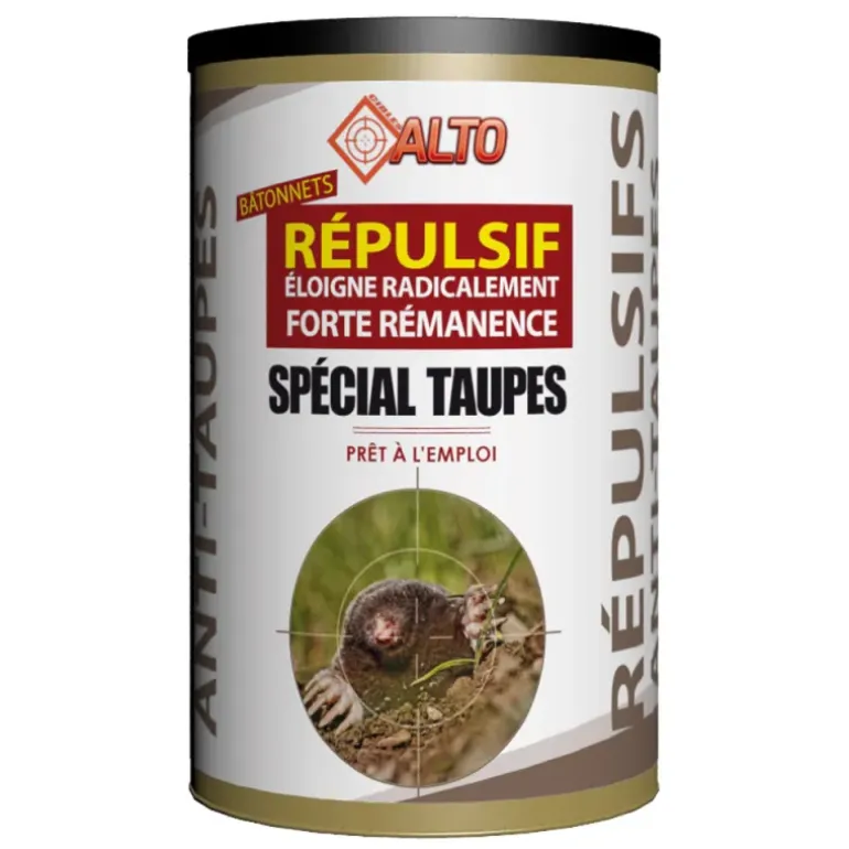 Répulsif taupes 30 bâtonnets Alto