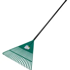 Râteau ramasse-feuilles 22 dents - Tête large 54x42,5 cm - Manche métal 117 cm