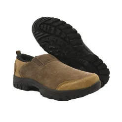 Sabots Montana cuir suédé chocolat / taupe 39 à 46