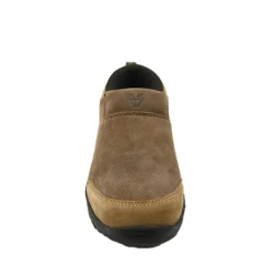 Sabots Montana cuir suédé chocolat / taupe 39 à 46