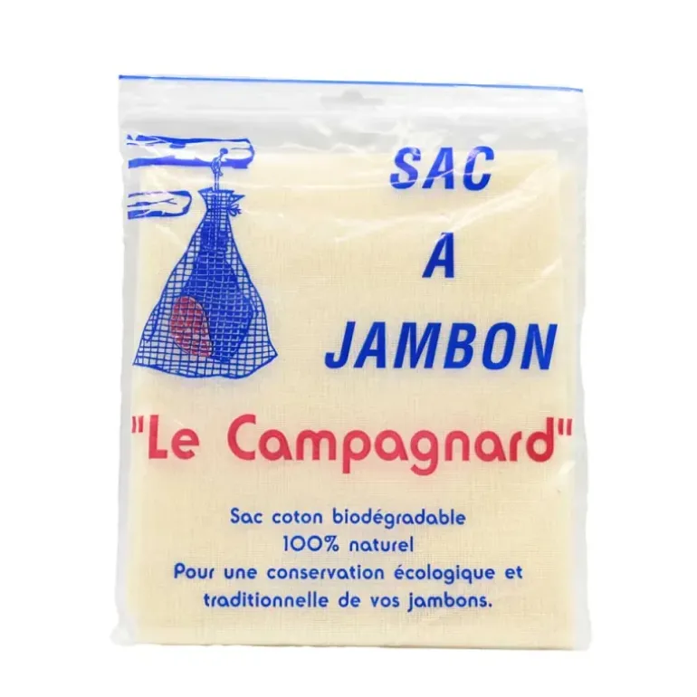 Sac à jambon en coton réutilisable