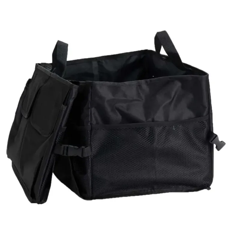 Sac coffre voiture Oxford 600D noir 56x39x26cm renforcé carton
