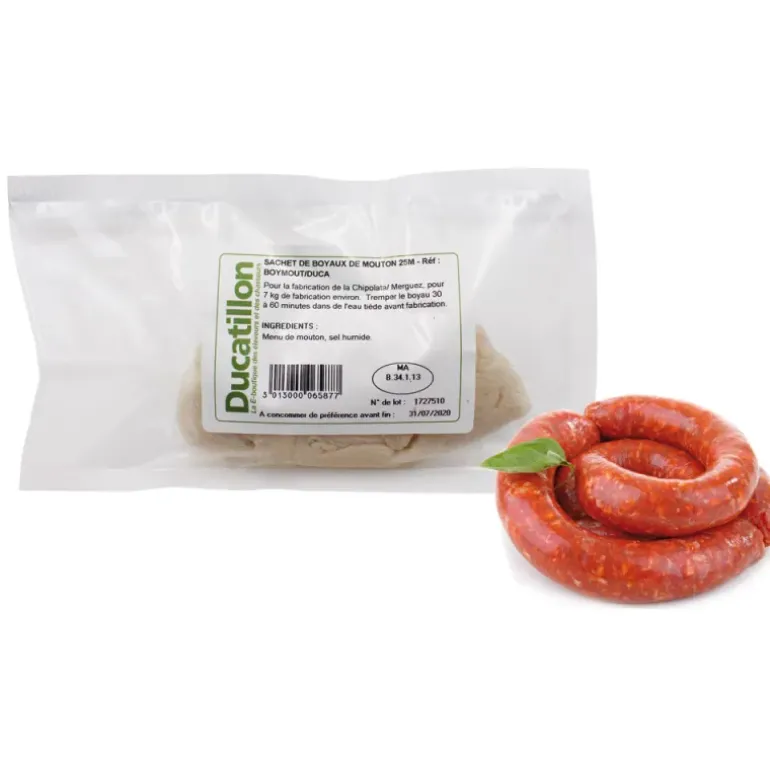 Sachet de boyaux de mouton 25 mètres