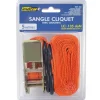 Sangle à cliquet 5m avec crochets en S - Arrimage sécurisé