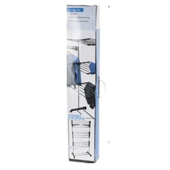 Séchoir à linge métal 4 roues 80x57cm