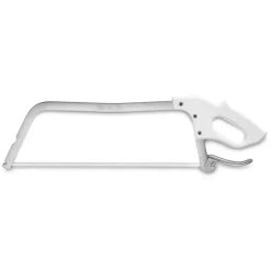 Scie américaine lame acier inox 50 cm manche polycarbonate blanc