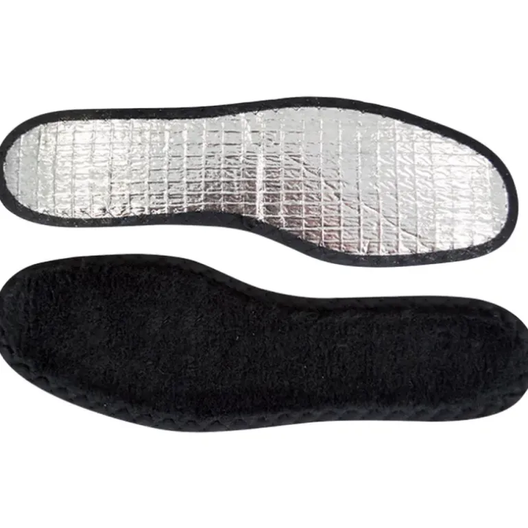 Semelles isolante polaire polyester aluminium noire 35/36 à 45/46