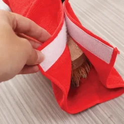 Serpillères pour balai en microfibre bleues et rouges Lot de 4