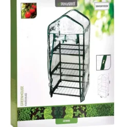 Serre 3 étagères 50x45x105cm mini-serre jardin plastique Progarden
