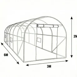 Serre de jardin 18 m² - Structure jardinage extérieur