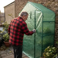 Serre de jardin avec étagères 143 x 73 x 195 cm
