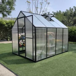 Serre de jardin en aluminium et polycarbonate 4,16 m² - 235x177x192 cm