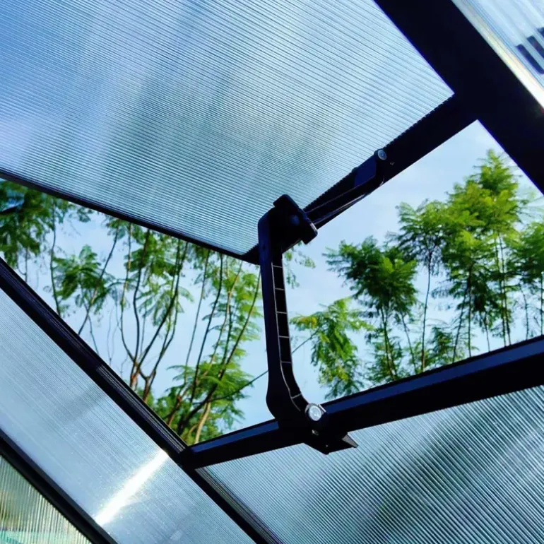 Serre de jardin en aluminium et polycarbonate 4,16 m² - 235x177x192 cm
