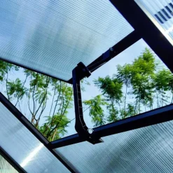 Serre de jardin en aluminium et polycarbonate 6,2 m² - 350x177x192 cm
