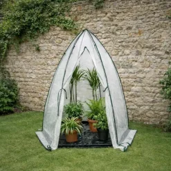 Serre d'hivernage dôme transparente protection plantes hiver