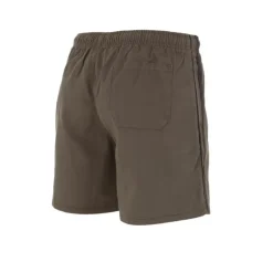 Short Flottant Kaki-Noir 100% Coton 3 Poches Taille Élastique