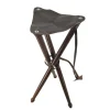 Siège de battue en frêne avec assise croute de cuir de buffle hauteur 80cm