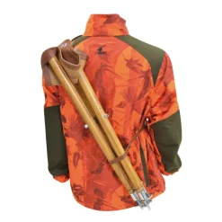 Siège de battue Luxe en frêne en croûte de cuir de buffle pliable 65cm