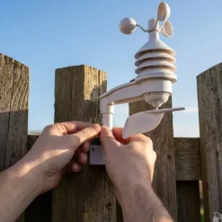 Station météo pro radiopilotée tactile Tx humidité, vitesse vent