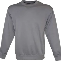 Sweat col rond gris - Pull casual confort homme femme