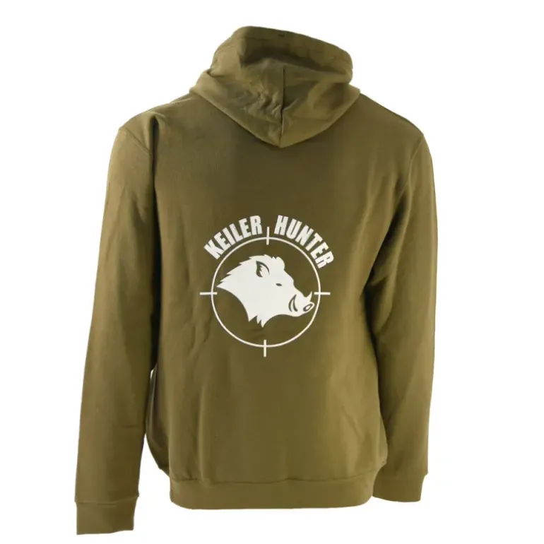 Sweat Keiler Hunter kaki 50% coton 50% logo 1